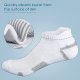 Athletic Running Socks Cushioned Breathable Low Cut Sports Tab Socks for Men and Women (6 Pairs)